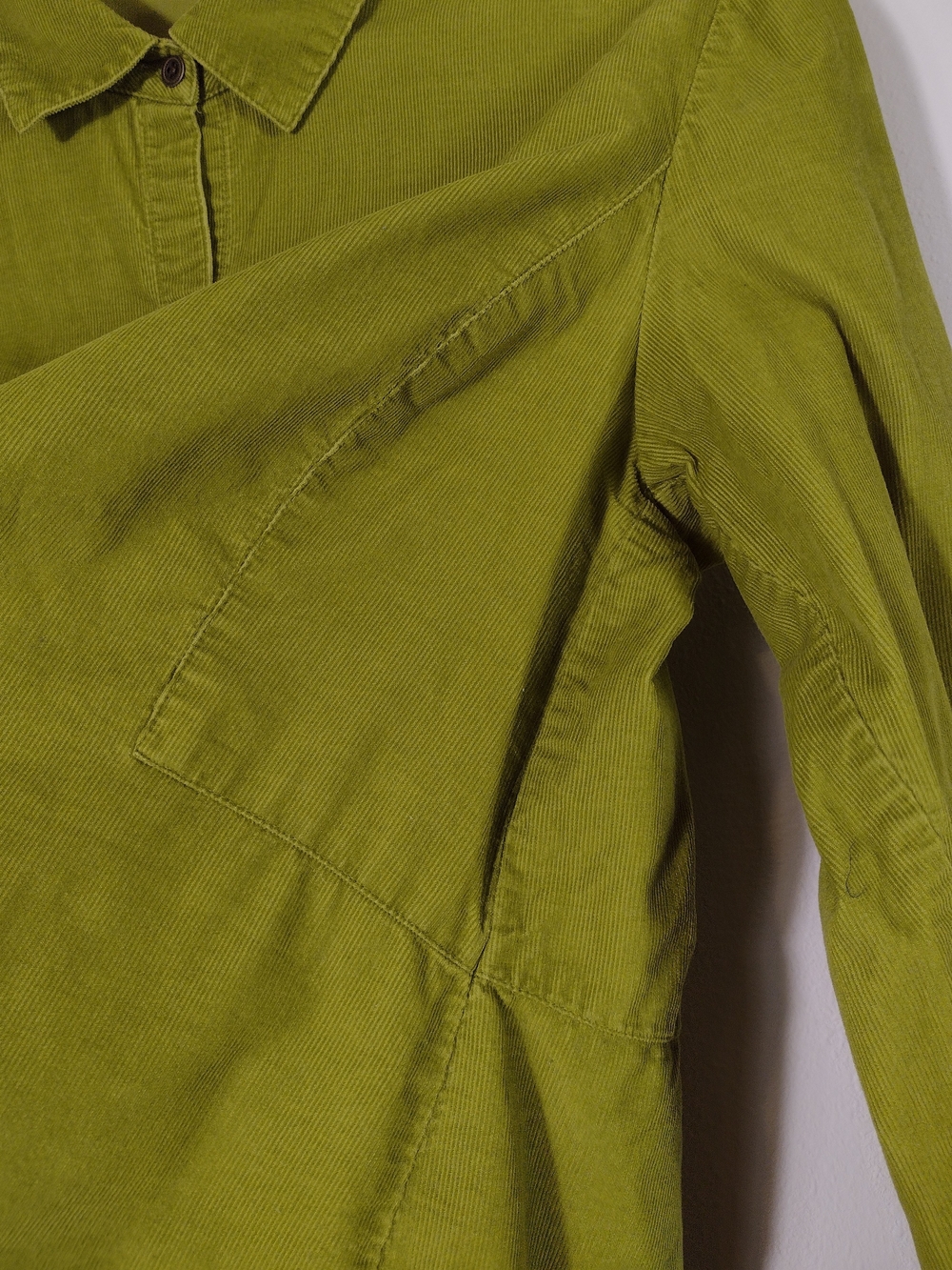 J. Jill Corduroy Button Up Long Sleeve Top Green Size M - Picture 5 of 8
